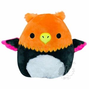 Squishmallow 8” Orange and Black Plush Bird Toy